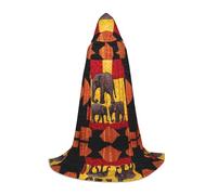 Cape à capuche d'Halloween pour adolescents, cape à capuche éléphant d'Afrique, costume à capuche pour adolescent, costume à capuche pour cosplay, fête de vampire de sorcière, robe fantaisie pour