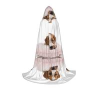 Cape à capuche d'Halloween pour adolescents, cape à capuche Golden Retriever, costume à capuche pour jeune pour cosplay, fête de vampire de sorcière, robe fantaisie pour adolescents, carnaval, Comic