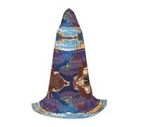 Cape à capuche d'Halloween pour adolescents, cape à capuche Grand Canyon, costume à capuche pour adolescent, costume à capuche pour cosplay, fête de vampire de sorcière, robe fantaisie pour