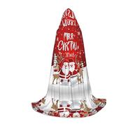 Cape à capuche d'Halloween pour adolescents, cape à capuche « Merry Christmas », costume à capuche pour jeune pour cosplay, fête de vampire de sorcière, robe fantaisie pour adolescents, carnaval