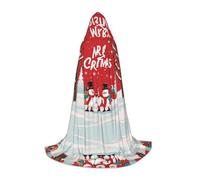 Cape à capuche d'Halloween pour adolescents, cape à capuche « Merry Christmas », costume à capuche pour jeune pour cosplay, fête de vampire de sorcière, robe fantaisie pour adolescents, carnaval