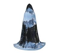 Cape à capuche d'Halloween pour adolescents, cape à capuche Mountain Falaise, costume à capuche pour jeune pour cosplay, fête de vampire de sorcière, robe fantaisie pour adolescents, carnaval, Comic