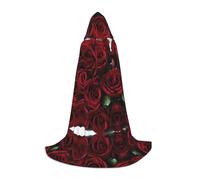 Cape à capuche d'Halloween pour adolescents, cape à capuche rouge et noire, costume à capuche pour adolescent, costume à capuche pour cosplay, fête de vampire de sorcière, robe fantaisie pour