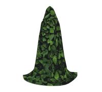 Cape à capuche d'Halloween pour adolescents, feuilles de la Saint-Patrick, costume à capuche pour jeune pour cosplay, fête de vampire de sorcière, robe fantaisie pour adolescents, carnaval, Comic Con