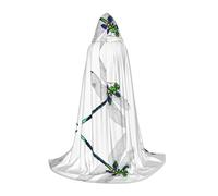 Cape à capuche d'Halloween pour adolescents, jolie cape à capuche libellule, costume à capuche pour jeune pour cosplay, fête de vampire de sorcière, robe fantaisie pour adolescents, carnaval, bande