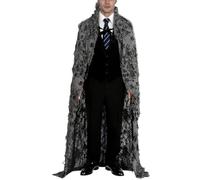 Cape à capuche d'Halloween - Robe de costumade déchirée | Costume de maison hantée pour femmes, hommes, | Tenue de déguisement à manches longues pour fêtes, spectacles de scène, événements à