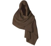 Cape à capuche, écharpe châle Halloween Hooded Renaissance Shamin Head Scarf Scarf pour hommes, femmes Viking Médiéval post apocalyptique Crape à capuche pour sorcier de cosplay, Ranger (vert verre),