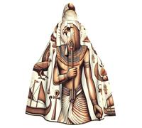 Cape à capuche Egypt-Eye-Of-Horus-Ankh pour adulte Costume d'Halloween