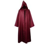 Cape à capuche en velours pour adulte sur le thème de l'espace - Costume d'Halloween Jedi pour jeu de rôle - Ensemble de vêtements gothiques, steampunk, Renaissance