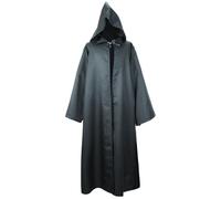 Cape à capuche en velours pour adulte sur le thème de l'espace - Costume d'Halloween Jedi pour jeu de rôle - Ensemble de vêtements gothiques, steampunk, Renaissance