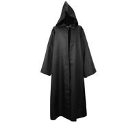 Cape à capuche en velours pour adulte sur le thème de l'espace - Costume d'Halloween Jedi pour jeu de rôle - Ensemble de vêtements gothiques, steampunk, Renaissance