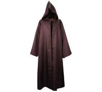 Cape à capuche en velours pour adulte sur le thème de l'espace - Costume d'Halloween Jedi pour jeu de rôle - Ensemble de vêtements gothiques, steampunk, Renaissance