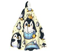 Cape à capuche Fuuny-Emperor-Pingouin pour adulte, costume d'Halloween