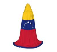 Cape à capuche imprimée drapeau du Venezuela pour adolescents, enfants, adultes, Halloween, gothique, variété, carnaval, cosplay