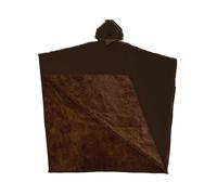 Cape À Capuche Lestée Unisexe Surdimensionnée Style Couverture Portable Manches Longues, Sweat-shirt Doux Et Confortable Manteau Ample Poncho(Dark Brown)