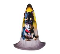 Cape à capuche longue pour chien chihuahua, unisexe, pour Halloween, carnaval