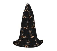 Cape à capuche longue unisexe pour chien teckel Weiner pour Halloween, carnaval