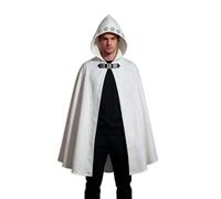 Cape à Capuche Médiévale, Deguisement Vampire Adulte Unisexe, Déguisement Sorcière , Cape Costume Medieval Sorcier Homme,Cape De Luxe Manteau Pour Bal Masqué, Halloween, Fête De Famille, Carnaval Noël