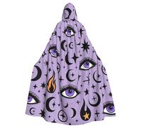Cape à capuche Mystique Mauvais œil pour adulte, costume d'Halloween
