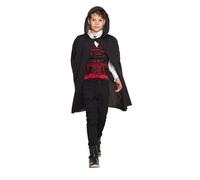 Cape à capuche noire enfant Halloween
