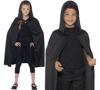 Cape À Capuche Noire Pour Enfants Pour Halloween Par Smiffys