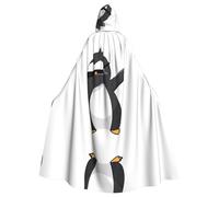Cape à capuche pingouin pour adultes - Cape à capuche confortable et durable pour Halloween, Pâques, carnaval, Noël