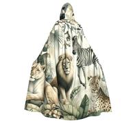Cape à capuche pour adulte - Costume d'Halloween - Aventure africaine