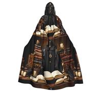 Cape à capuche pour adulte WHJSSF Grimoire Strange World Imprimé Super Large Cape à capuche avec nœud papillon