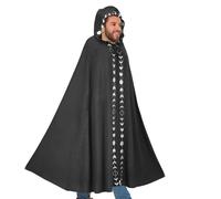 Cape à capuche pour Halloween, cape de vampire d'Halloween, cape classique d'Halloween avec dentelle, cape de vampire d'Halloween, cape de sorcière avec capuche pour adultes pour déguisements de fête