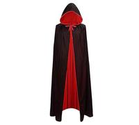 Cape à capuche pour Halloween - Cape d'Halloween avec capuche - Cape de cosplay en velours vampire sur toute la longueur | Cape de cosplay légère sur toute la longueur, cape en velours unisexe