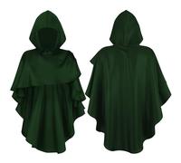 Cape à capuche pour Halloween, moine médiéval, capuche pointue, terreur, magicien, mode, mystérieuse, église, costumes d'Halloween, fête costumée