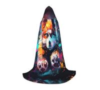 Cape à capuche pour Halloween, style Renaissance, parfaite pour les jeux de rôle et les fêtes