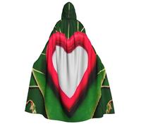 Cape à capuche pour homme et femme avec imprimé amour de la Saint-Valentin pour cosplay, événements, carnaval, bal masqué, festival