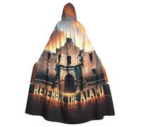 Cape à capuche Remember-The-Alamo-Texas pour adulte - Costume d'Halloween