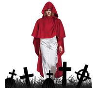 Cape à capuche, robe d'Halloween avec capuche - Capes de costume pour festival d'automne, vampire, mariage, vacances, gothique, fantôme, photo, Renaissance, Halloween, fête costumée, feu de camp