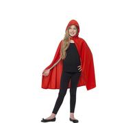 Cape À Capuche Rouge Pour Enfant (Taille 8-11a) Rouge