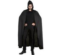 cape à capuche tissu 190cm noir - chaks h4022 Noir G
