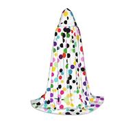 Cape à capuche Twister à pois pour adolescents, cape à capuche, cape d'Halloween, cape de Noël
