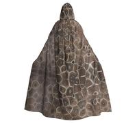 Cape à capuche unisexe pour adulte - Petoskey Stone - Cape de costume imprimé pour cosplay, fête et événements à thème