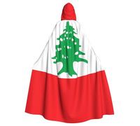 Cape à capuche YYHHAOFA pour adulte Motif drapeau du Liban Super Large avec nœud papillon