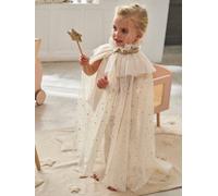 VERTBAUDET Cape à étoiles et Paillettes + Baguette Blanc TU