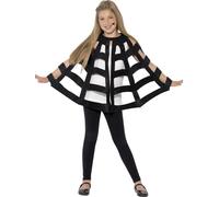 Cape Araignée Noire Enfant Halloween - 76866 - Taille Unique - Port 0¿ Noir
