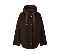 Cape boutonnée capuche en laine femme COMMA L
