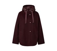 Cape boutonnée capuche en laine femme COMMA M