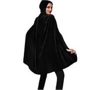 Cape Capuche Velours Noir Noir G