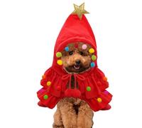 Cape châle pour Animal de Compagnie - Manteau d'hiver pour Chien avec Chapeau, Chaleur assurée, Cape de Costume pour Chien à la Mode et Chic pour Chiens de Taille Moyenne, Grand et Petit Chien