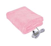 Cape Chauffante,Couverture Chauffante usb Couverture chauffante à boutons, châle, trois réglages de chaleur, chargement USB, for le camping(Pink)