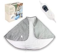 Fishtec Cape chauffante XXL velours - 3 niveaux 35-45°C - 150x90 cm - Arrêt auto 3h - Télécommande