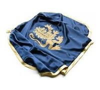 Cape chevalier Lion Dore ,bleu Bleu, doré G