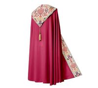Cape clergé de prêtre - Robe pour catholique - Costume imprimé de couronnement - Cape Renaissance - Capelet gothique - Capelet gothique - Tenue médiévale - Pour adulte - Fête d'Halloween - Carnaval